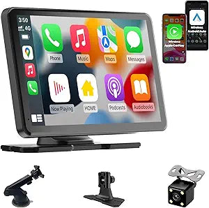 Wireless Carplay Car Stereo with 7in HD Touchscreen for Cars