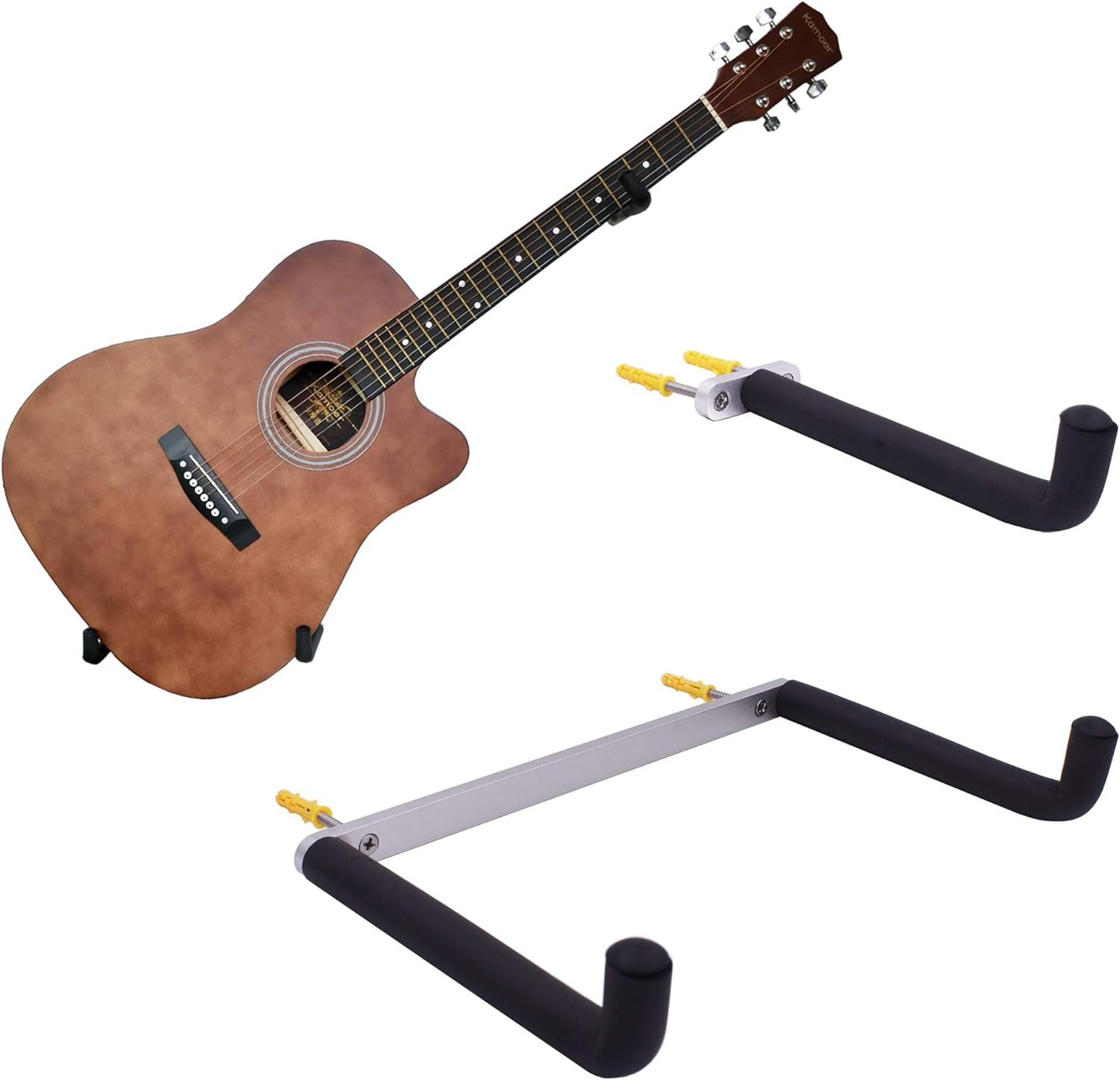 Slanted Guitar Wall Mount for Easy Display