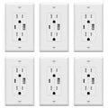 USB Outlet Type C & A Wall Receptacle - Built-in Charging