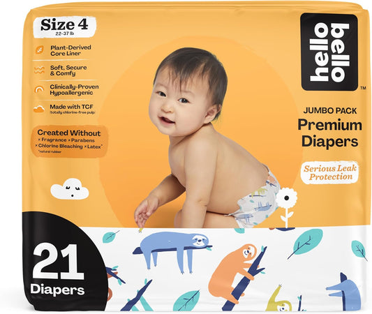 Hello Bello Size 4 Diapers, 21ct, Extra-Absorbent & Hypoallergenic