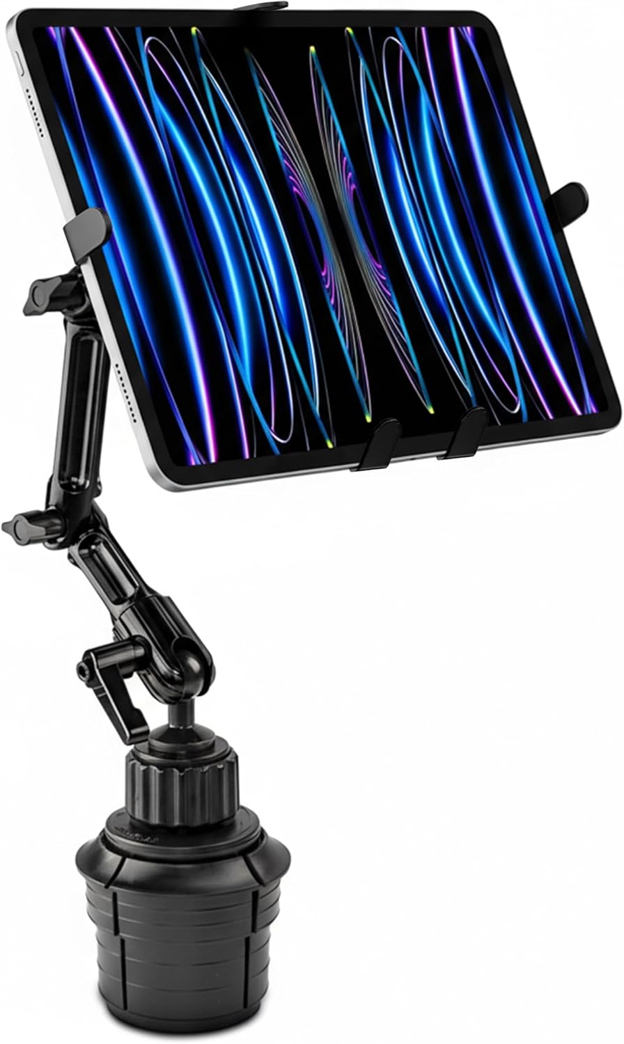 Premium Cup Holder Tablet Mount for Vehicles - Adjustable & Durable