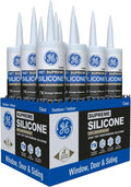 GE Supreme Silicone Caulk for Windows and Doors, Clear 10 fl oz