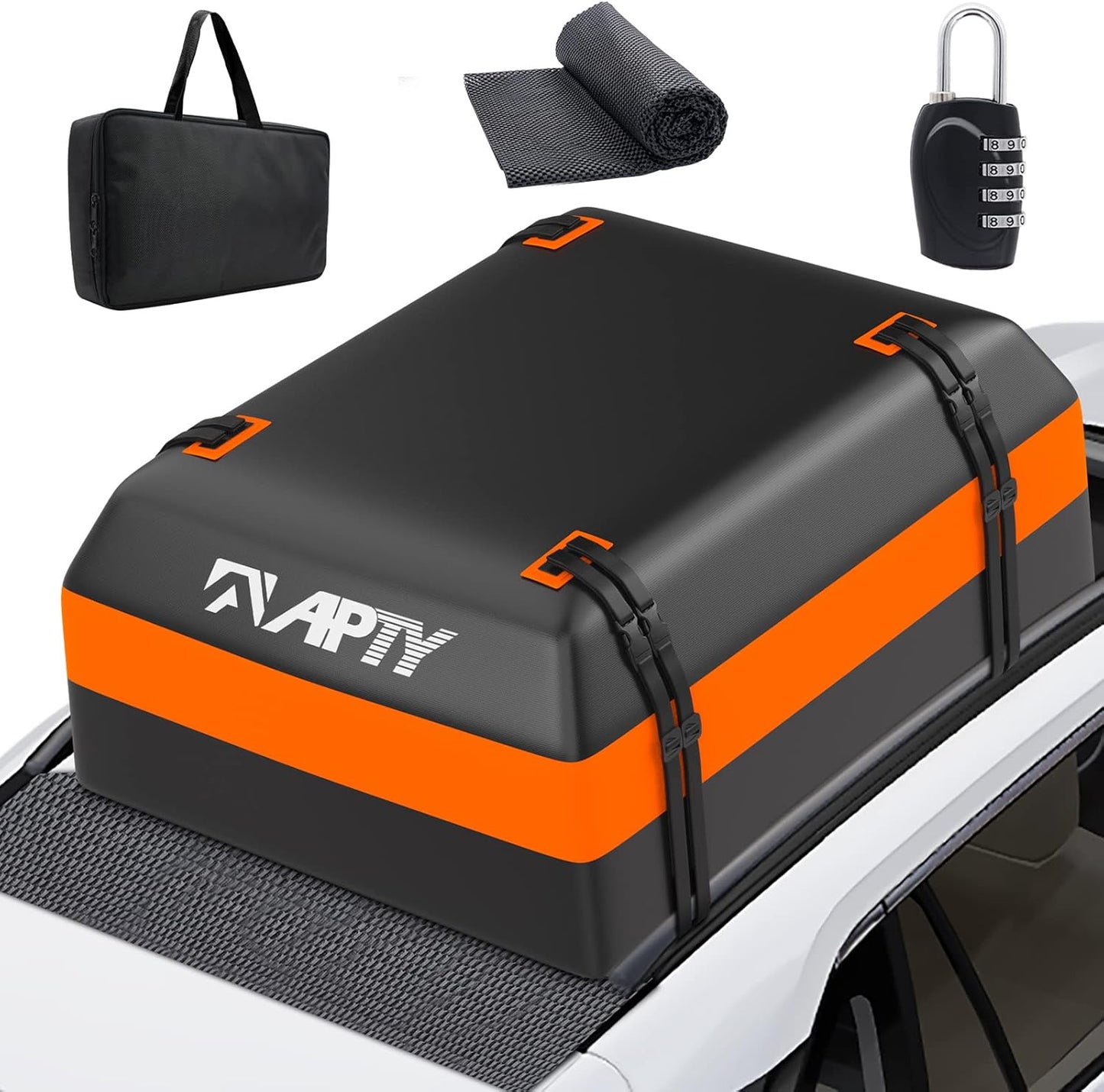 Car Rooftop Cargo Bag Carrier - 16 Cubic Feet Soft Luggage