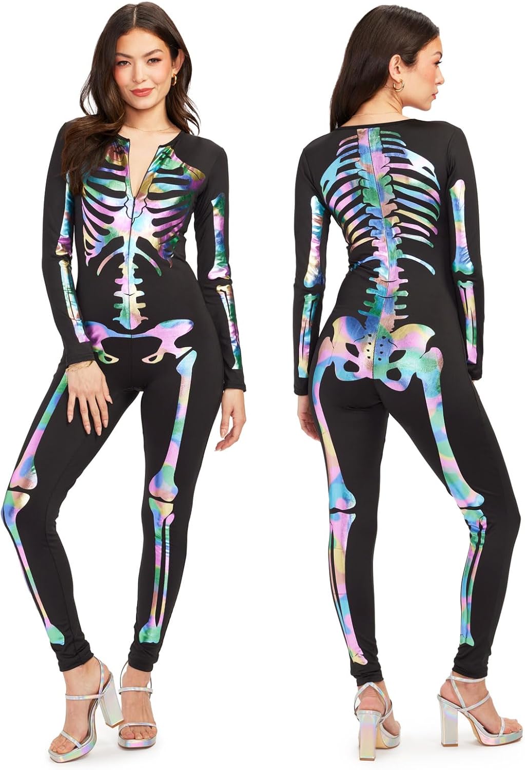 Form Fitting Skeleton Bodysuits for Halloween - Sexy Costume