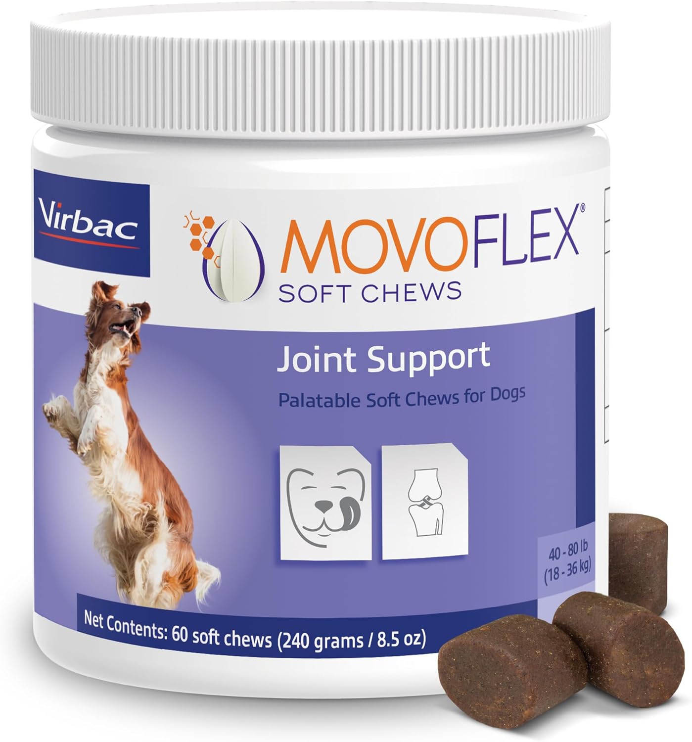 MOVOFLEX Soft Chews for Hip and Joint Support in Dogs