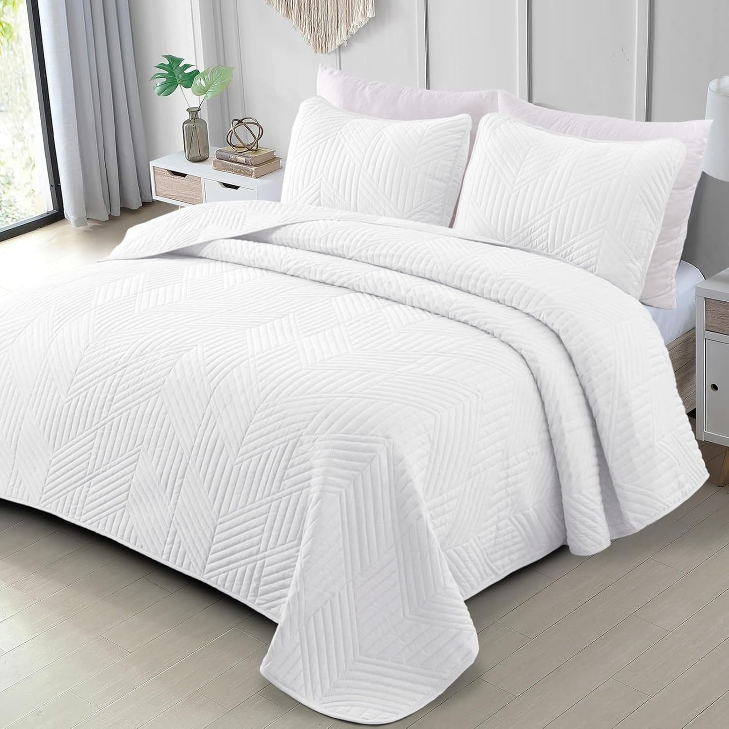 Ultrasonic Twin Quilt Bedding Set for All Seasons Comfort