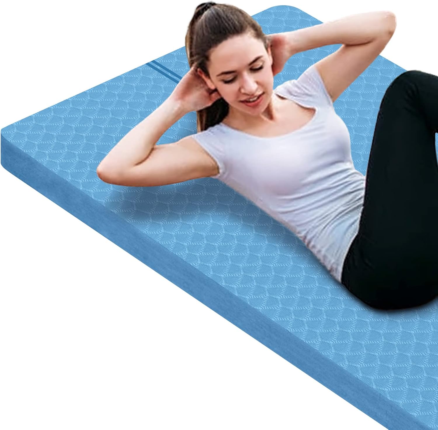 nuveti Large Exercise Mat - Thick Non Slip Yoga Mat for Fitness
