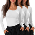 Neer 3 Pack Women's Underscrub Long Sleeve Scoop Neck Tees