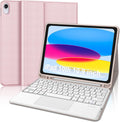 BORIYUAN Touchpad Keyboard Case for iPad 11th/10th Gen - Slim Folio