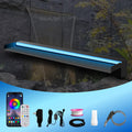 Pool Waterfall Spillway Stainless Steel Pond Fountain - App LED