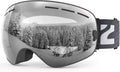 ZIONOR X Ski Goggles OTG Snowboard Goggles - Panoramic Clear View