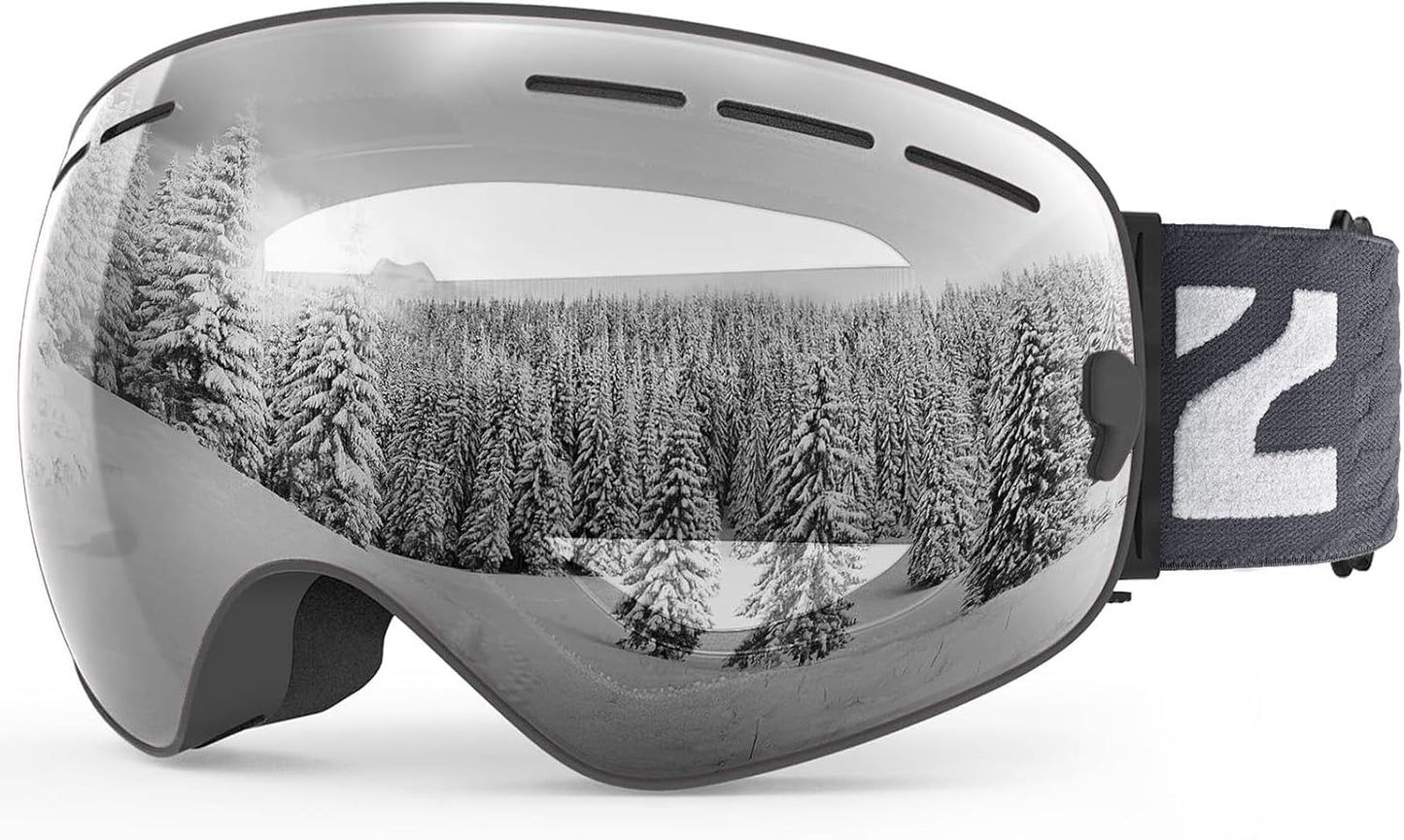 ZIONOR X Ski Goggles - OTG Snowboard Goggles for All