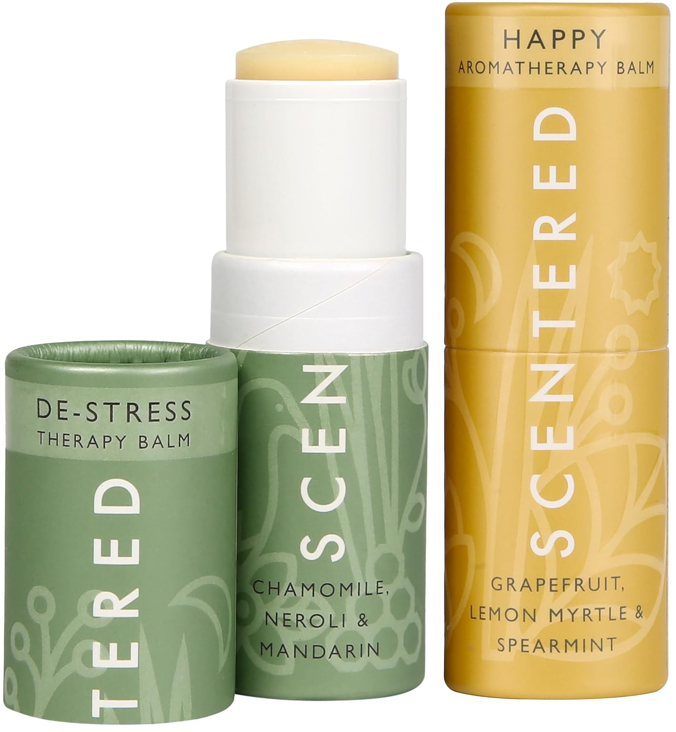 Scentered Aromatherapy Balm Stick Duo for Stress Relief & Positivity