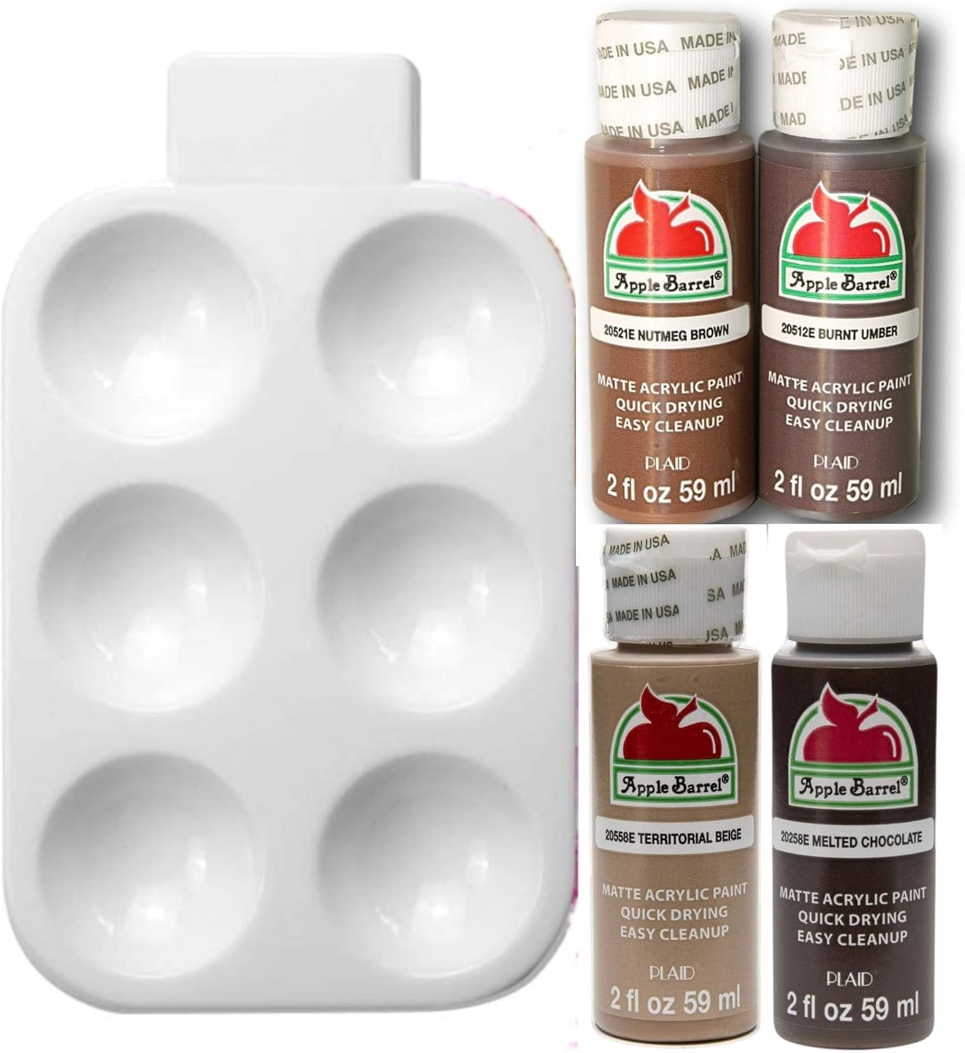 Rich Earth Tones Matte Paint Set