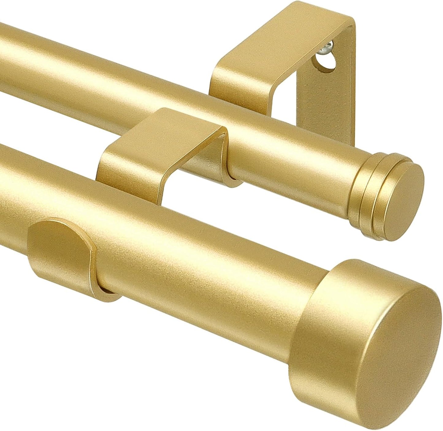 KAMANINA Double Curtain Rods 66 to 120 Inches for Stylish Windows
