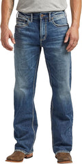 Men's Zac Relaxed Fit Straight Leg Jeans - Dark Indigo Stretch