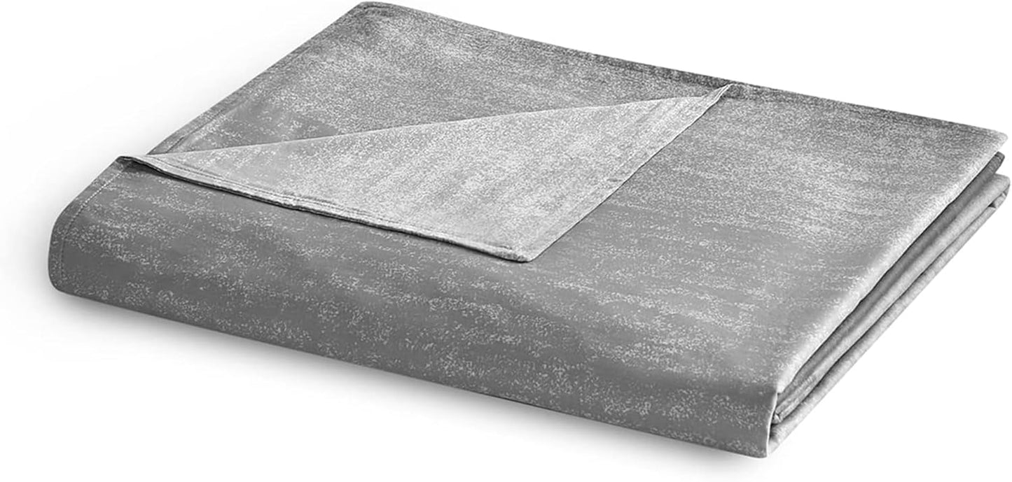 YnM Cooling Duvet Cover for Weighted Blankets, Gradient Grey