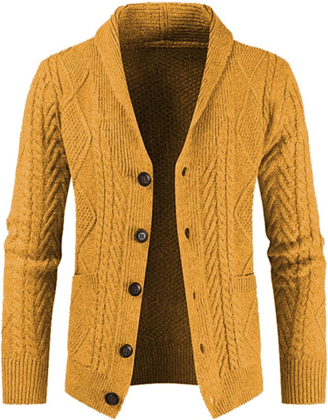 JMIERR Men's Casual Wool Blend Cardigan Sweater for All Seasons