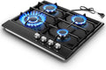 Gas Stove Top 24 inch Eascookchef 4-Burner Gas Cooktop - Durable