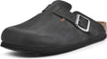 Women's Bari Clog Suede Slip-On - Cozy Faux Shearling Comfort