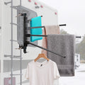 RV Clothes Drying Rack with Four 15.3in Arms - Sturdy No-Rust Ladder