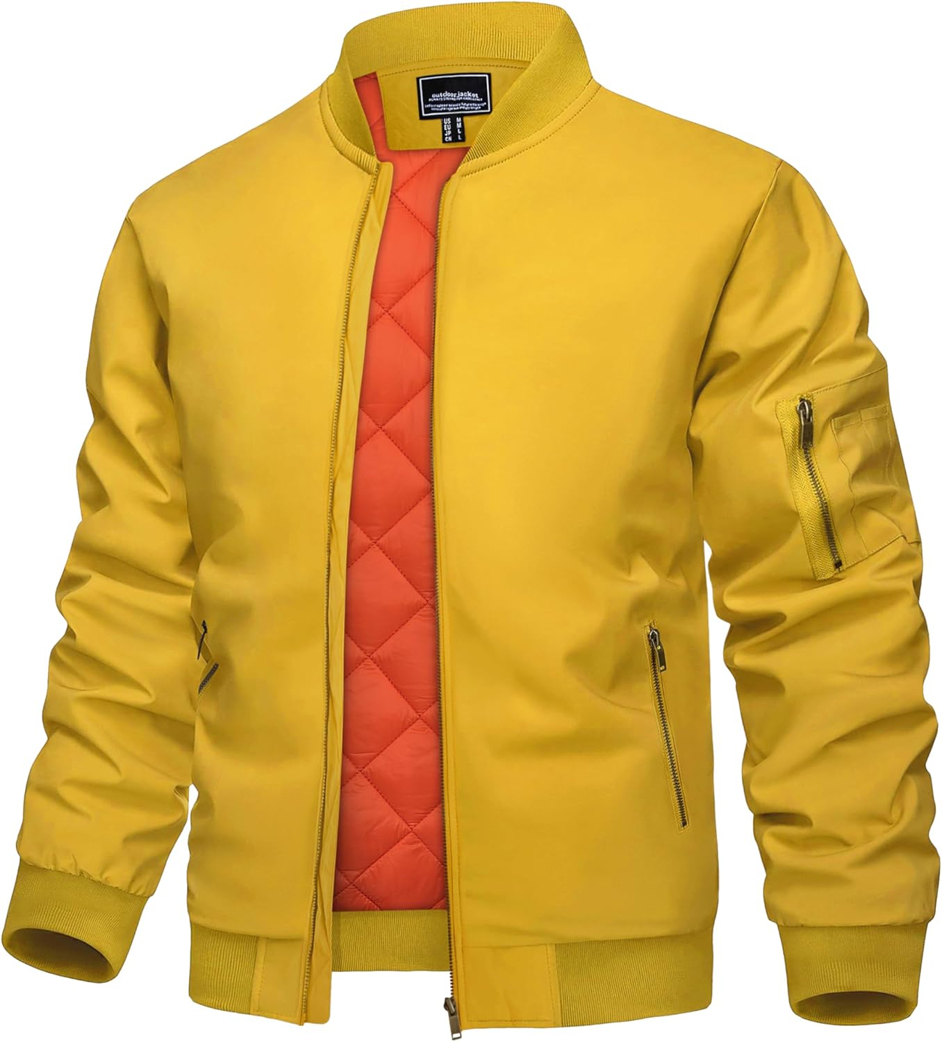 KEFITEVD Men's Casual Windproof Bomber Jacket for All Seasons