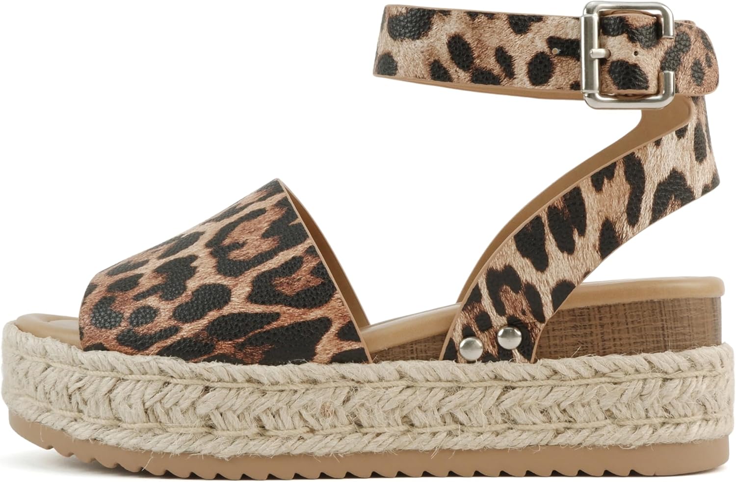 Soda Topic Open Toe Buckle Ankle Strap Espadrilles Sandals
