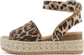 Soda Topic Open Toe Buckle Ankle Strap Espadrille (Style 163L)