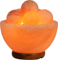 Spantik Himalayan Fire Bowl Salt Lamp with 6 Massage Balls - Calm Glow