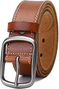 Italian Full Grain Leather Belt Men Western Cowboy Belt for Jeans