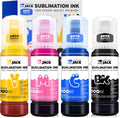 Printers Jack Sublimation Ink Auto Refilled Bottles - Reliable Color