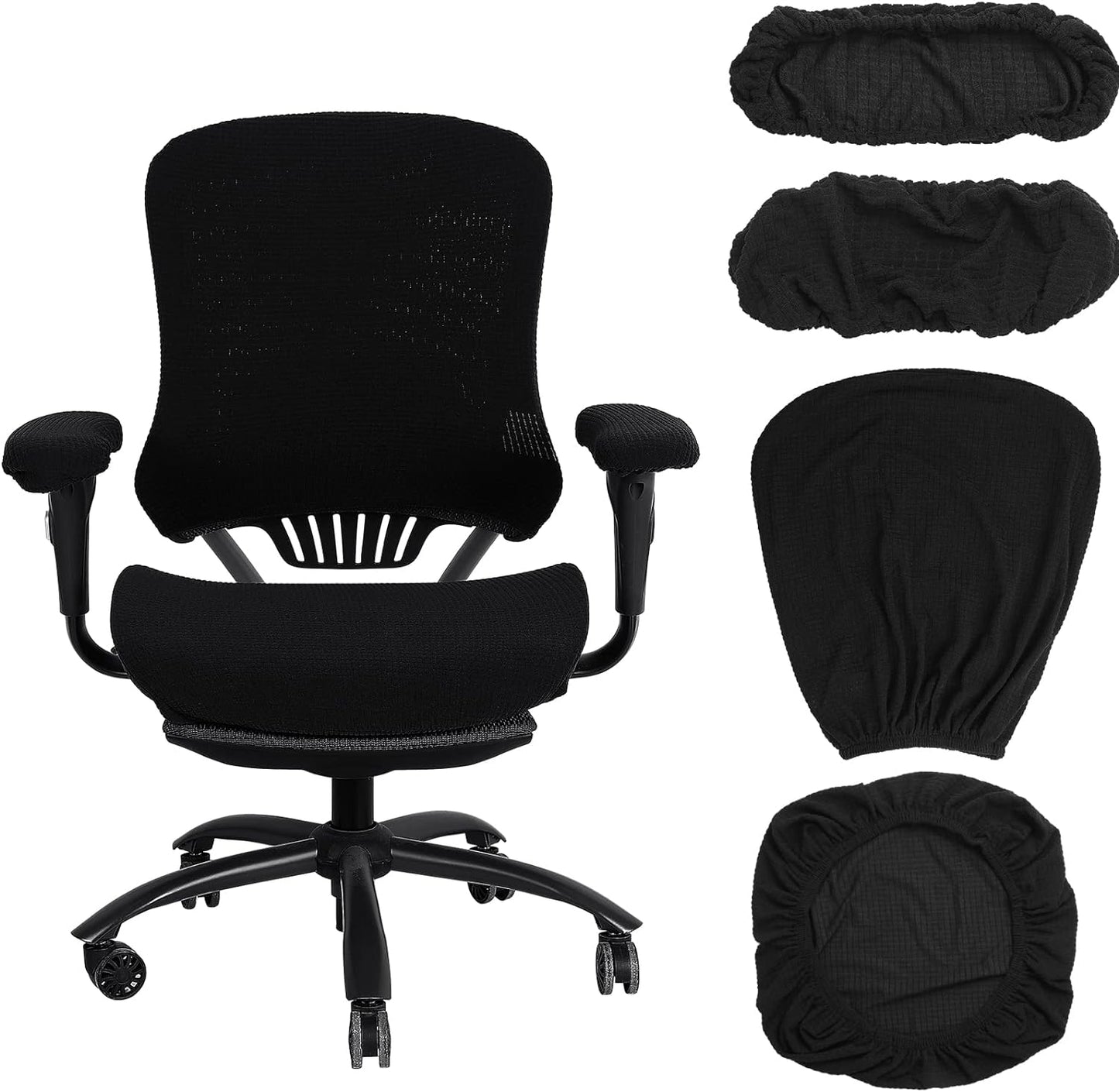 Universal Stretchable Office Chair Covers Set - Protect & Refresh Your Workspace!