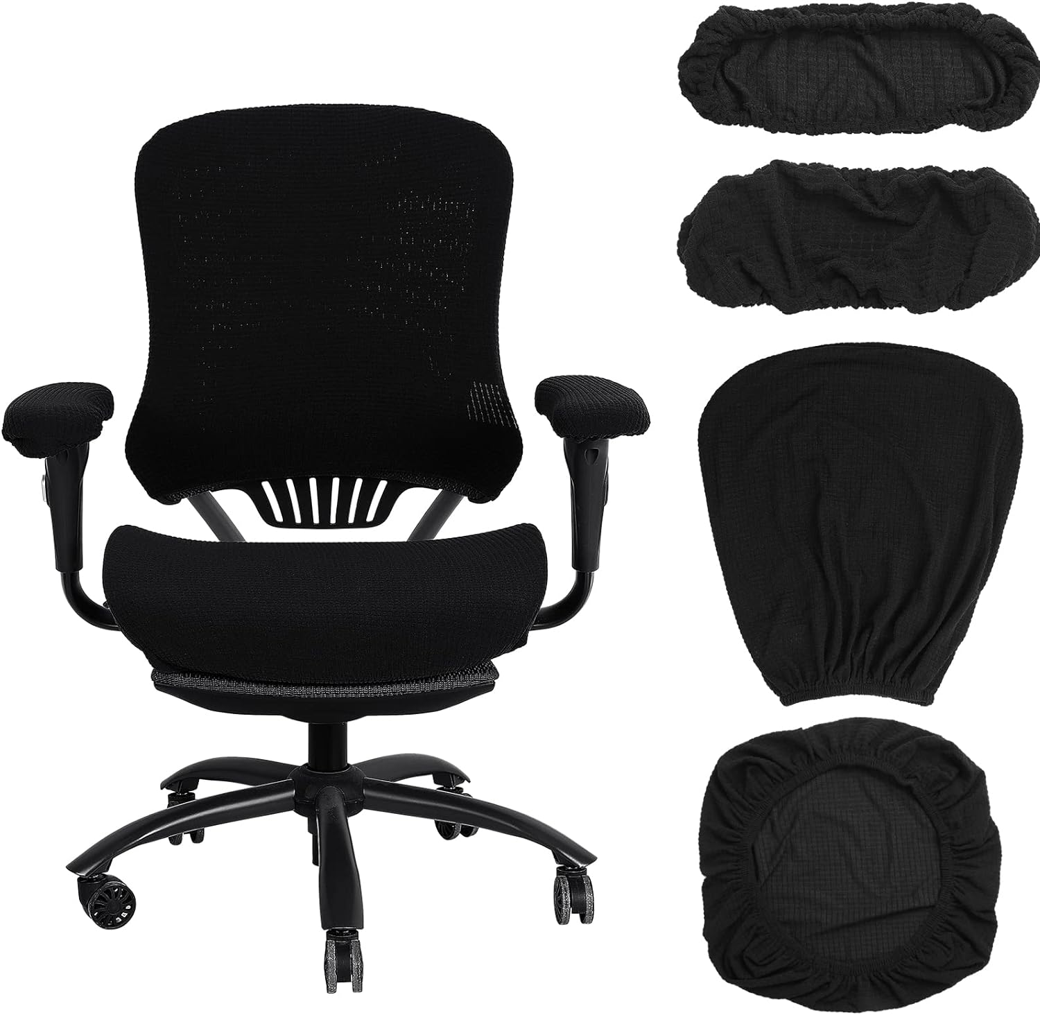 Universal Stretchable Office Chair Covers Set - Protect & Refresh Your Workspace!