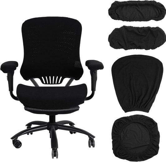 Universal Stretchable Office Chair Covers Set - Protect & Refresh Your Workspace!
