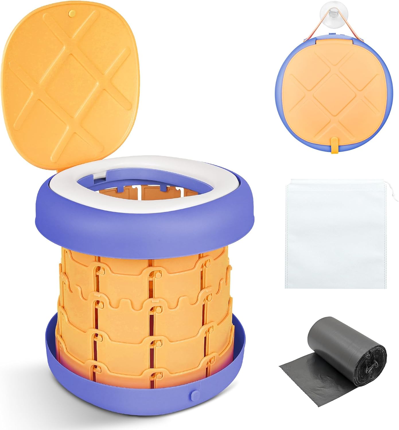 Inmorven Foldable Travel Toilet - Adjustable Height