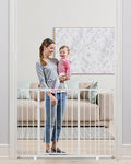 Baby Gate 36 in Tall, Adjustable 26-48 in Width - Secure One-Hand Walk