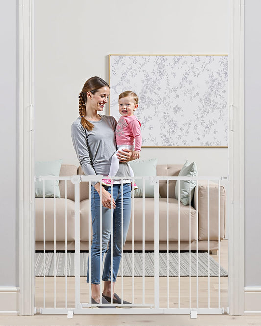 Adjustable Width Baby Gate for Child and Pet Security