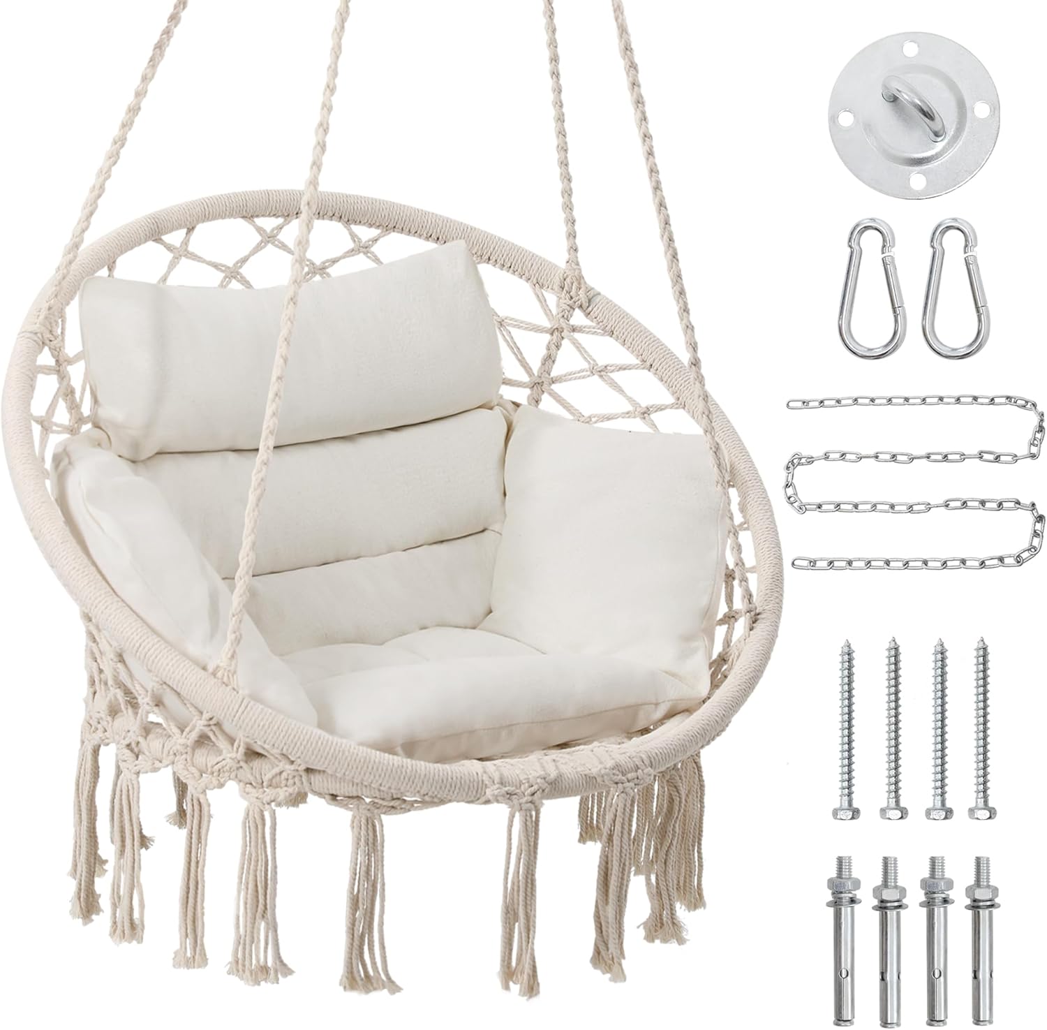 Swing in Style with KROFEM Macrame Hammock Chair
