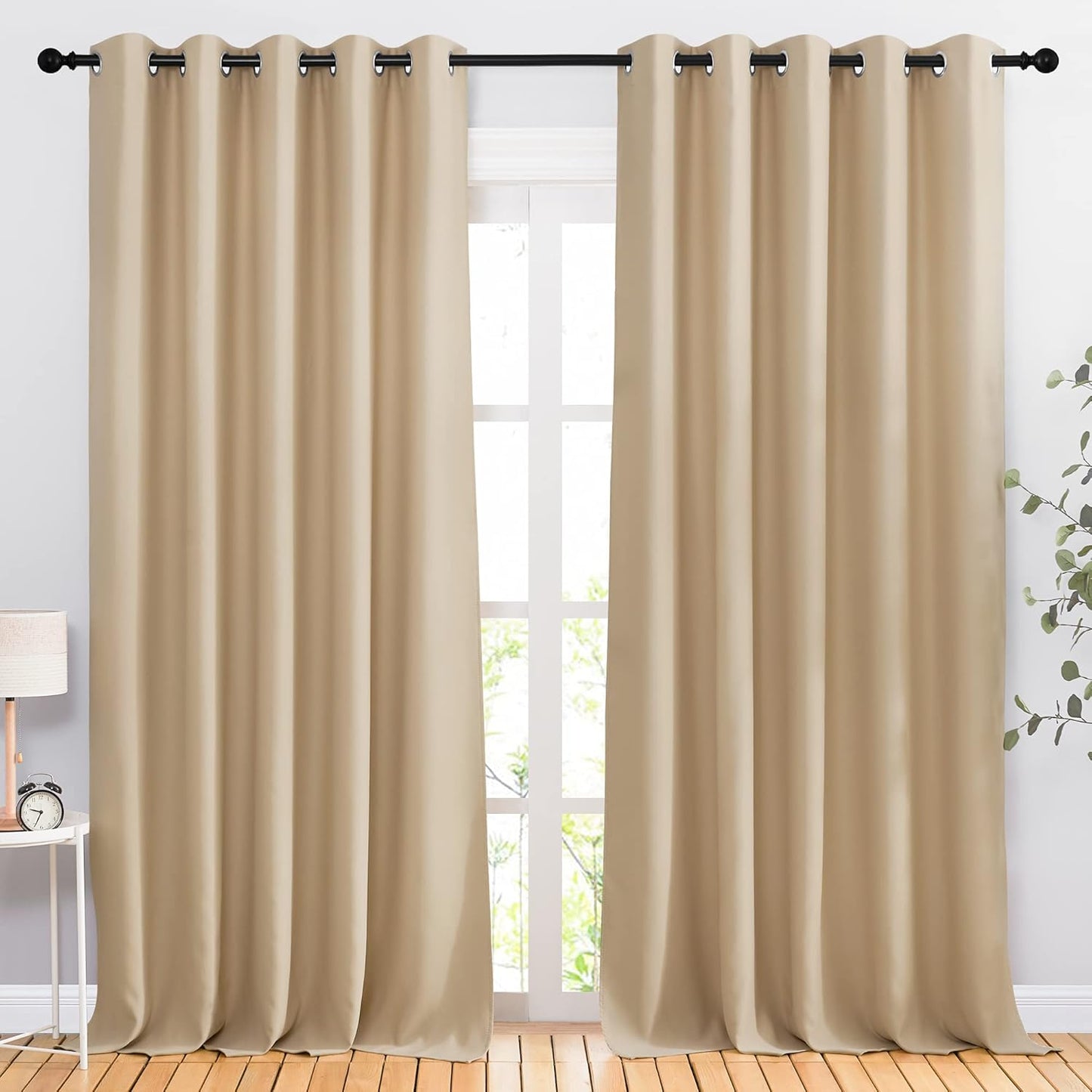 NICETOWN Blackout Draperies for Bedroom - Elegant Thermal Insulation