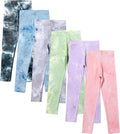 6 Pack Girls Printed Leggings Casual Yoga Pants for Kids - Versatile