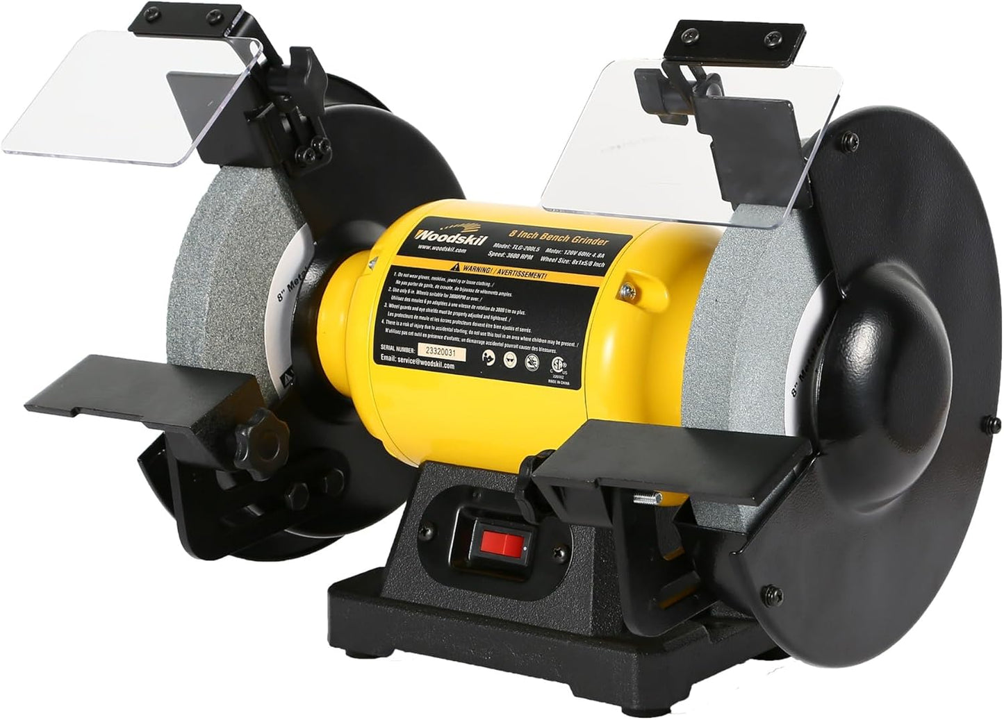4.8A 3/4HP 8-Inch Bench Grinder for Efficient Metal Grinding