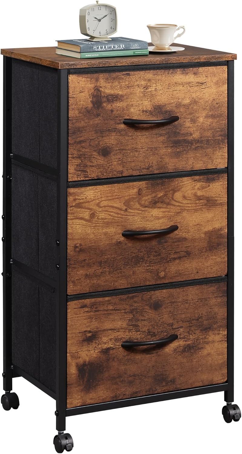Stylish 3-Drawer Organizer on Wheels by WLIVE