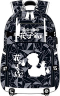 ISaikoy Anime Toilet Bound Hanako kun Canvas Laptop Backpack - USB