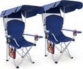 Portable Camping Chair with Canopy - 600D Oxford Durable Folding Chair