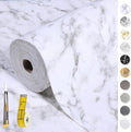 Drawer and Shelf Liner for Kitchen Cabinet - Non Slip White Marble
