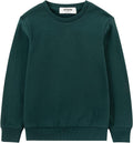 Kids Slouchy Soft Brushed Fleece Crewneck Sweatshirt - Comfortable dry