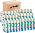California Cabana Stripe Beach Towel Bulk - Case of 24 Oversized