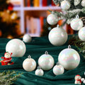 Shappy 100 Pcs Christmas Iridescent Ornaments for Festive Decor