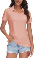 Women's V-Neck Polo Shirt UPF 50+ - Quick Dry Golf Tee