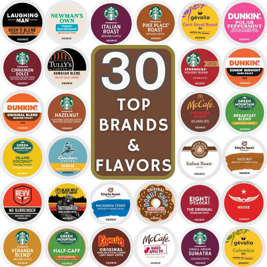 Top K-Cup Variety Pack Sampler with 30 Unique Pods for Coffee Lovers